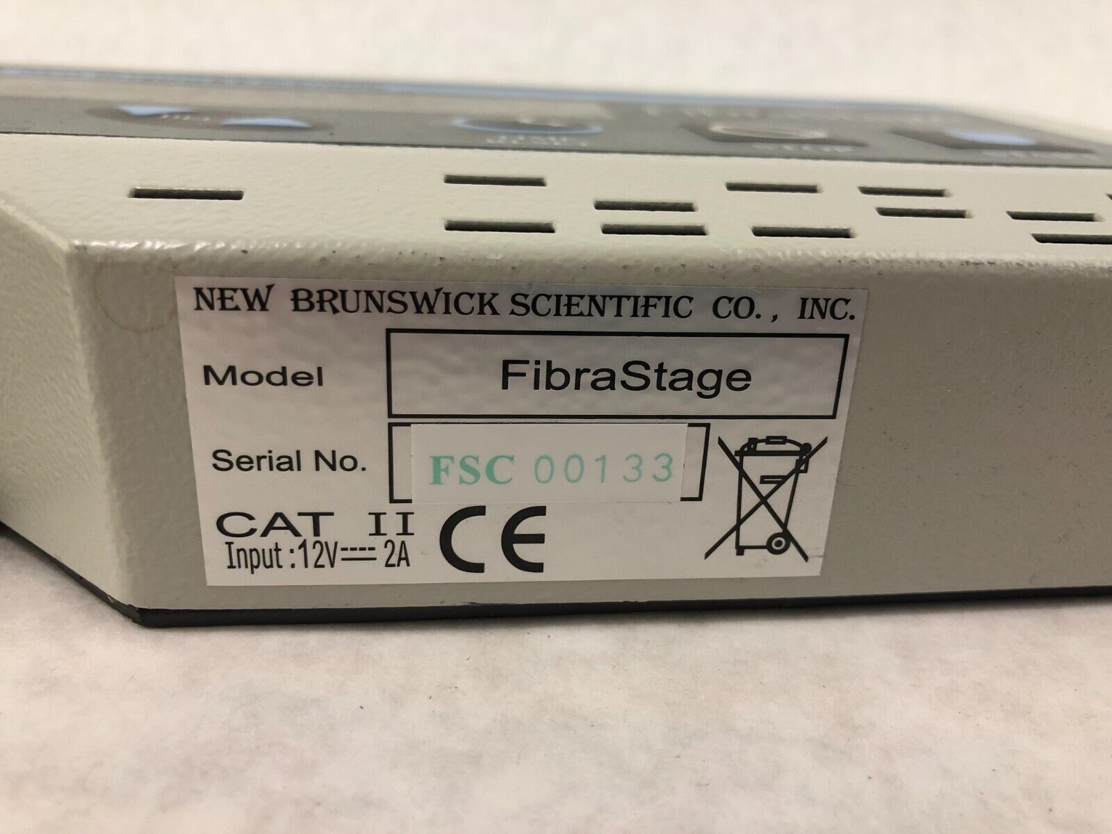 New Brunswick Cell Culture System FibraStage Control Display