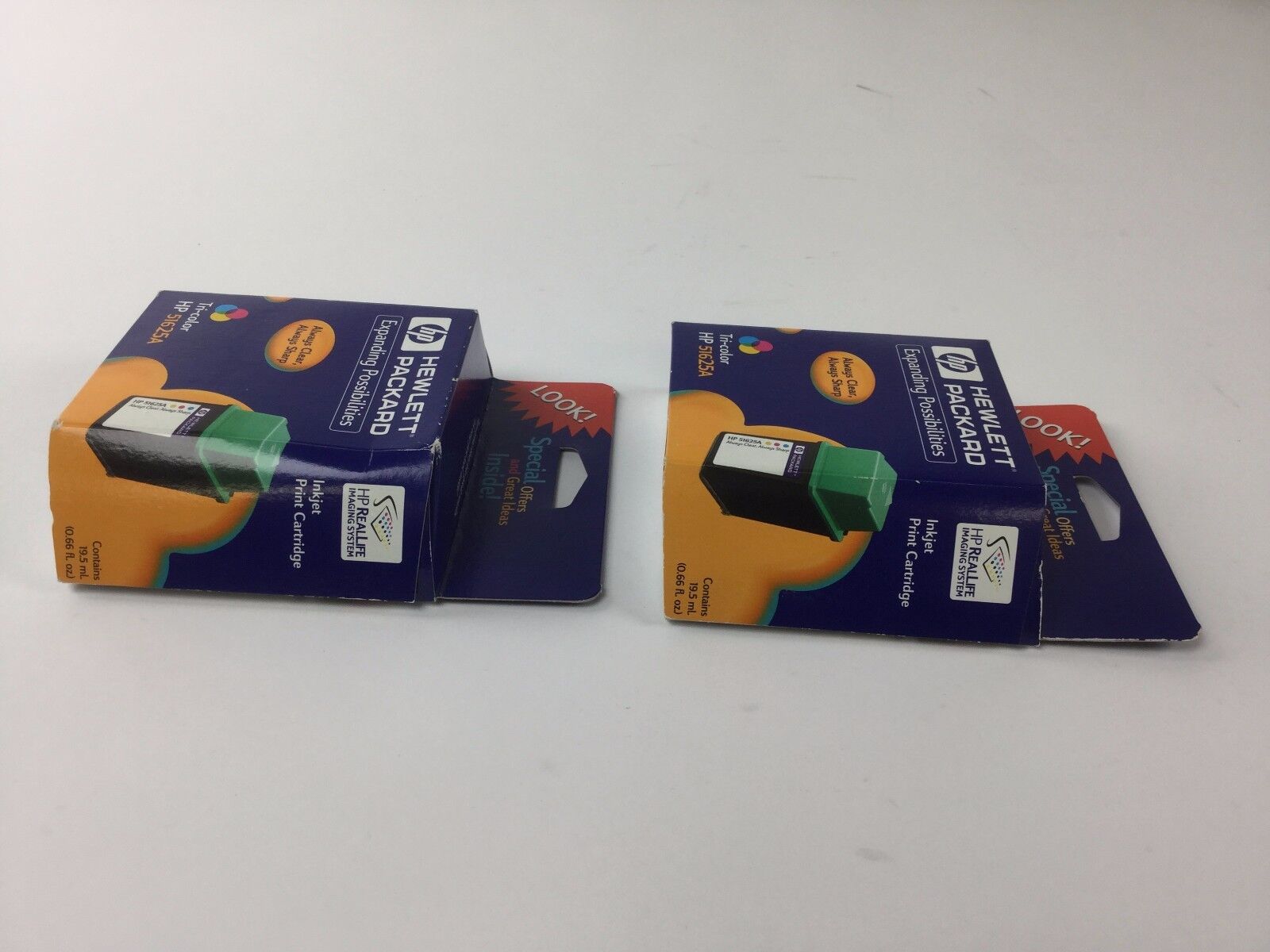 HP Inkjet Print Cartridge 51625A Tri Color (Lot of 2), NEW