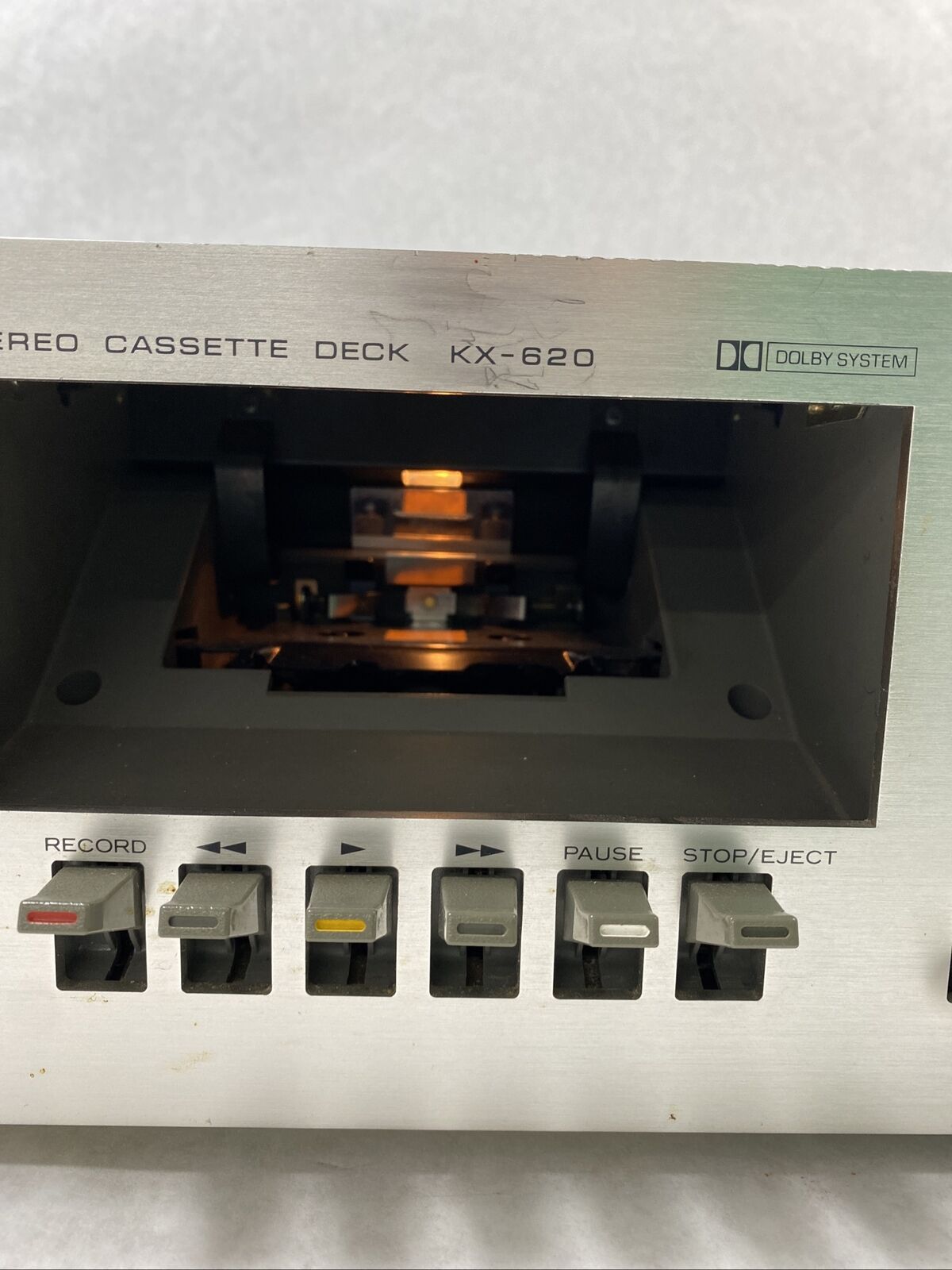 Kenwood KX-620 Stereo Cassette Deck NEEDS REPAIR