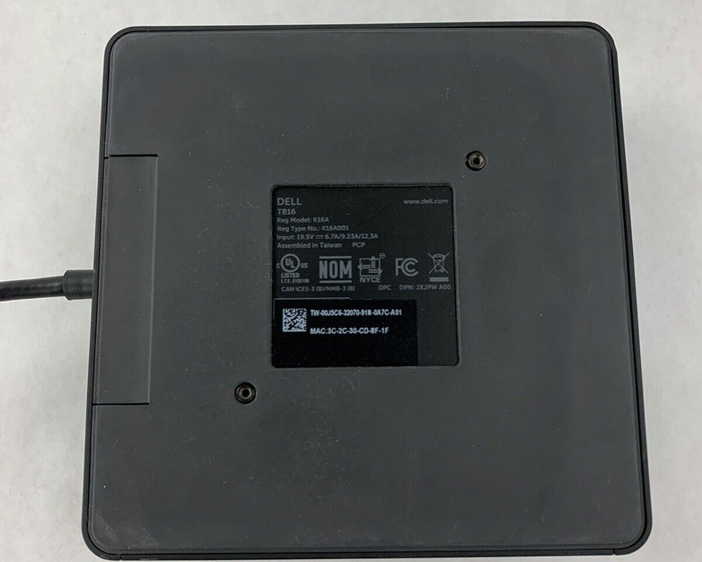 Dell K16A001 USB-C Thunderbolt Dual Docking Station No rubber on end of cord