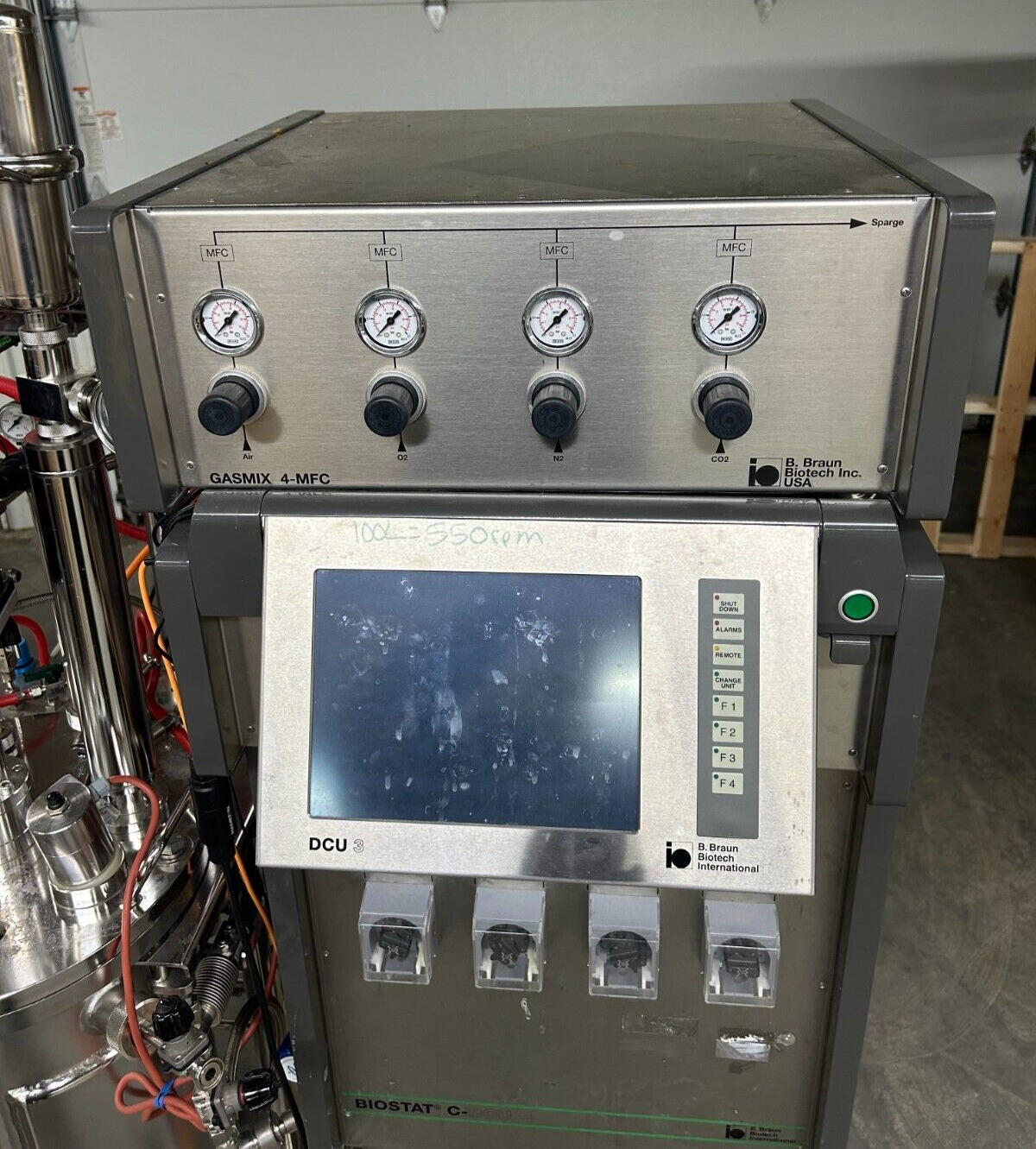 Biotech BioStat Fermenter C-DCU 3 30L Gasmix 4-MFC Bioreactor System