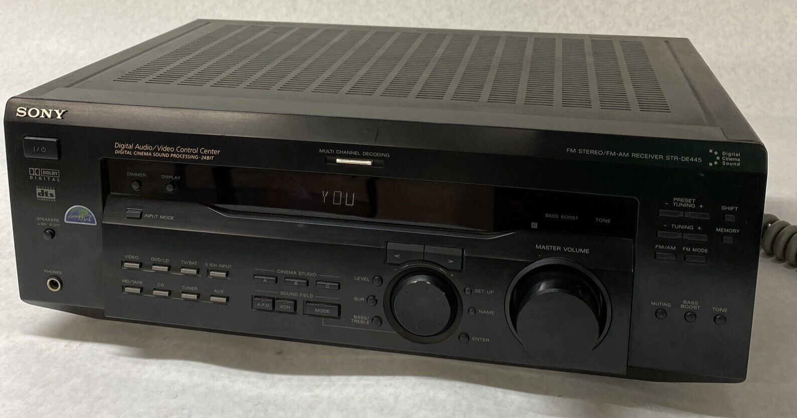 Vintage Sony STR-DE445 185W Stereo Receiver 5.1 Channel Dolby EnergyStar