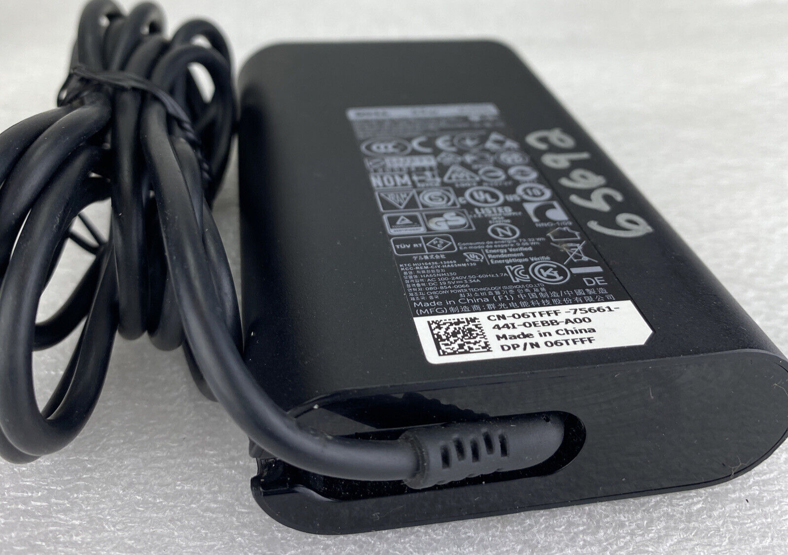 Dell 06TFFF AC adapter charger power supply HA65NM130 19.5V 3.34A 65W