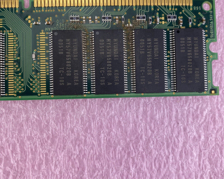 128MB Hyundai HYM7V651601 BTFG-10S BA-A PC100U-322-620 CL3 SDRAM memory