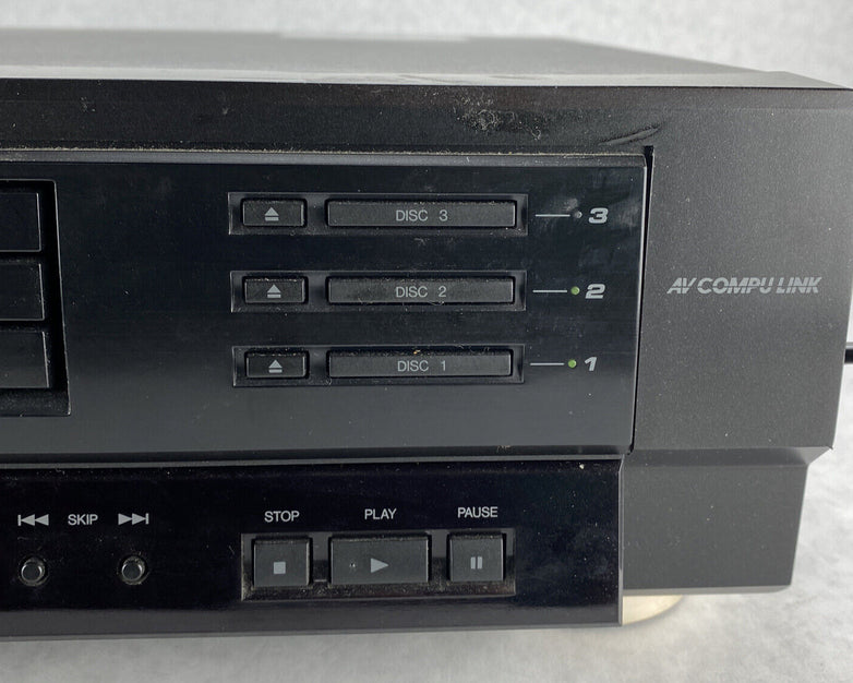 JVC XV-M50BK 3-Disc DVD Player DVD/CD/VCD Player w/Digital Out NO REMOTE