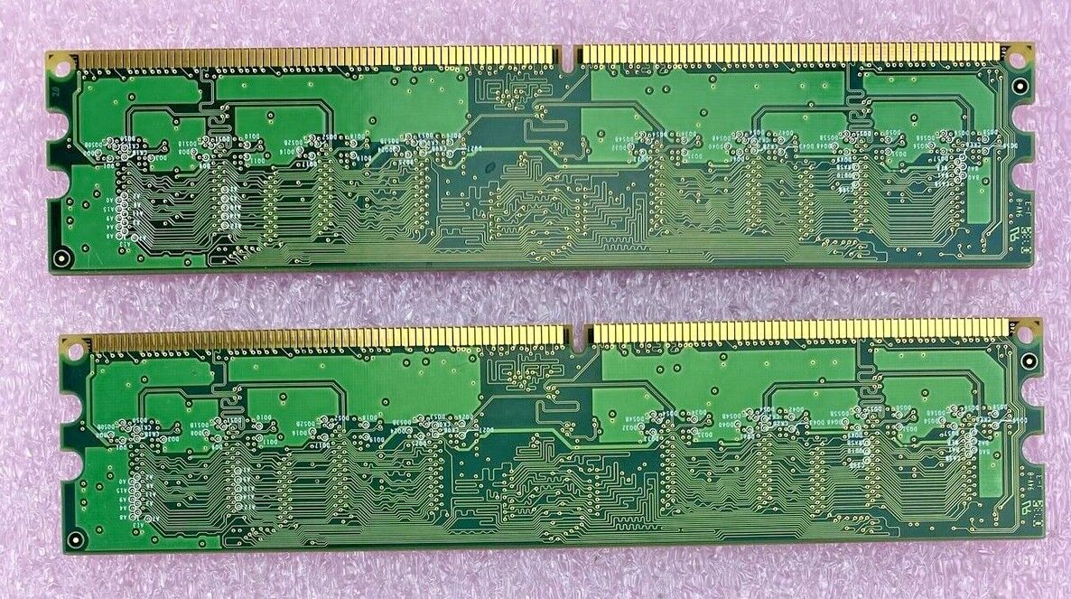 2x 512MB Samsung 5300U desktop PC RAM DDR2 M378T6553EZS-CE6