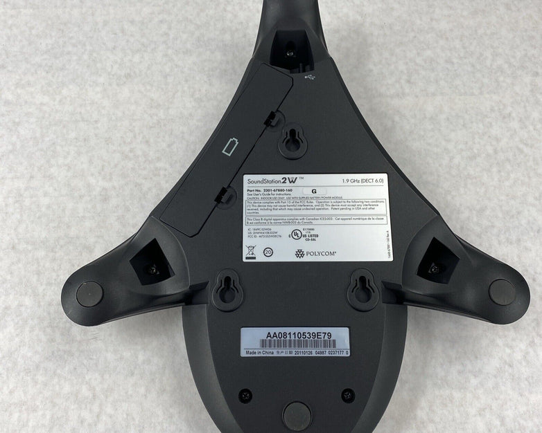 Lot of 2 Polycom SoundStation 2201-67880-160 2W 1.9GHz Speaker Conference Phone