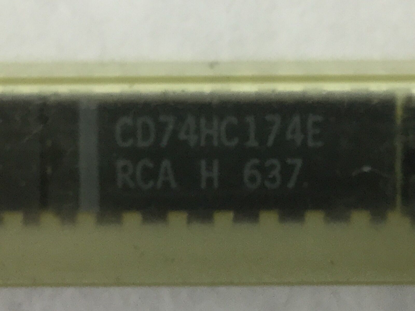 RCA CD74HC174E 16 Pin, NEW (Lot of 4)