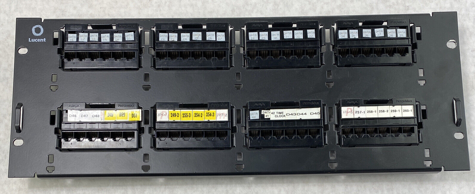 Avaya 8x6 socket DM2150PSE 48-port RJ-45 Patchmax modular panel system NO hooks