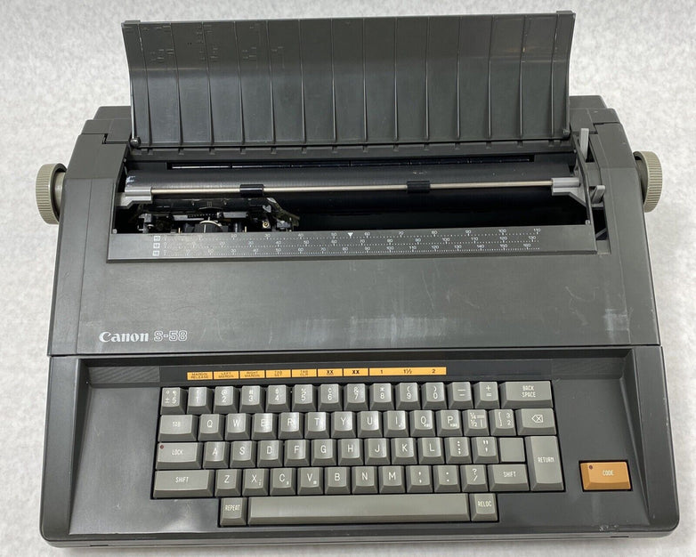 Canon S-58 Typewriter WORKS BUT NO RIBBON