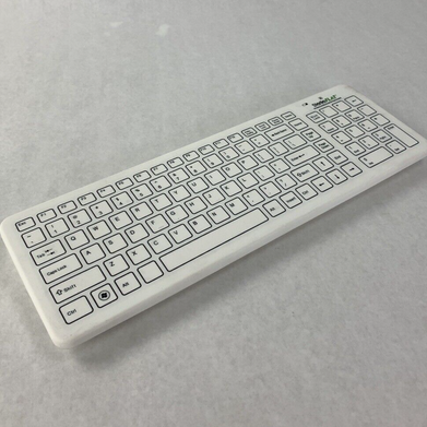 SterileFlat Wireless Antibacterial Medical Keyboard SF09-02W-V4 Missing Dongle