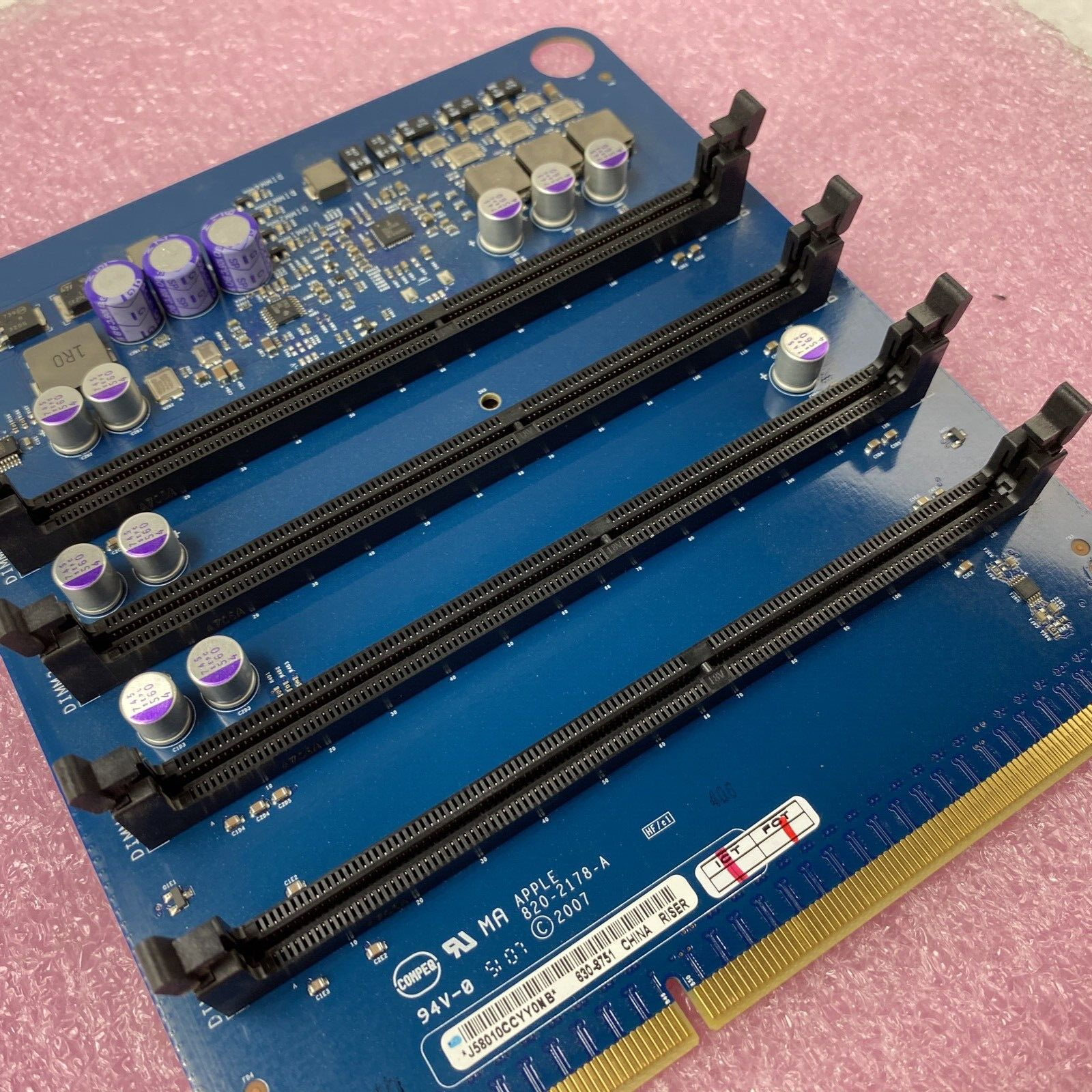 Apple 630-8751 820-2178-A Memory Riser Board Mac G5 Slot RAM for Pro 3.1