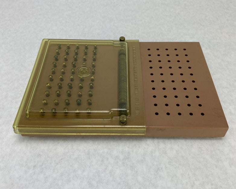 Vintage USES Finger Dexterity Board Beige Tint Cover