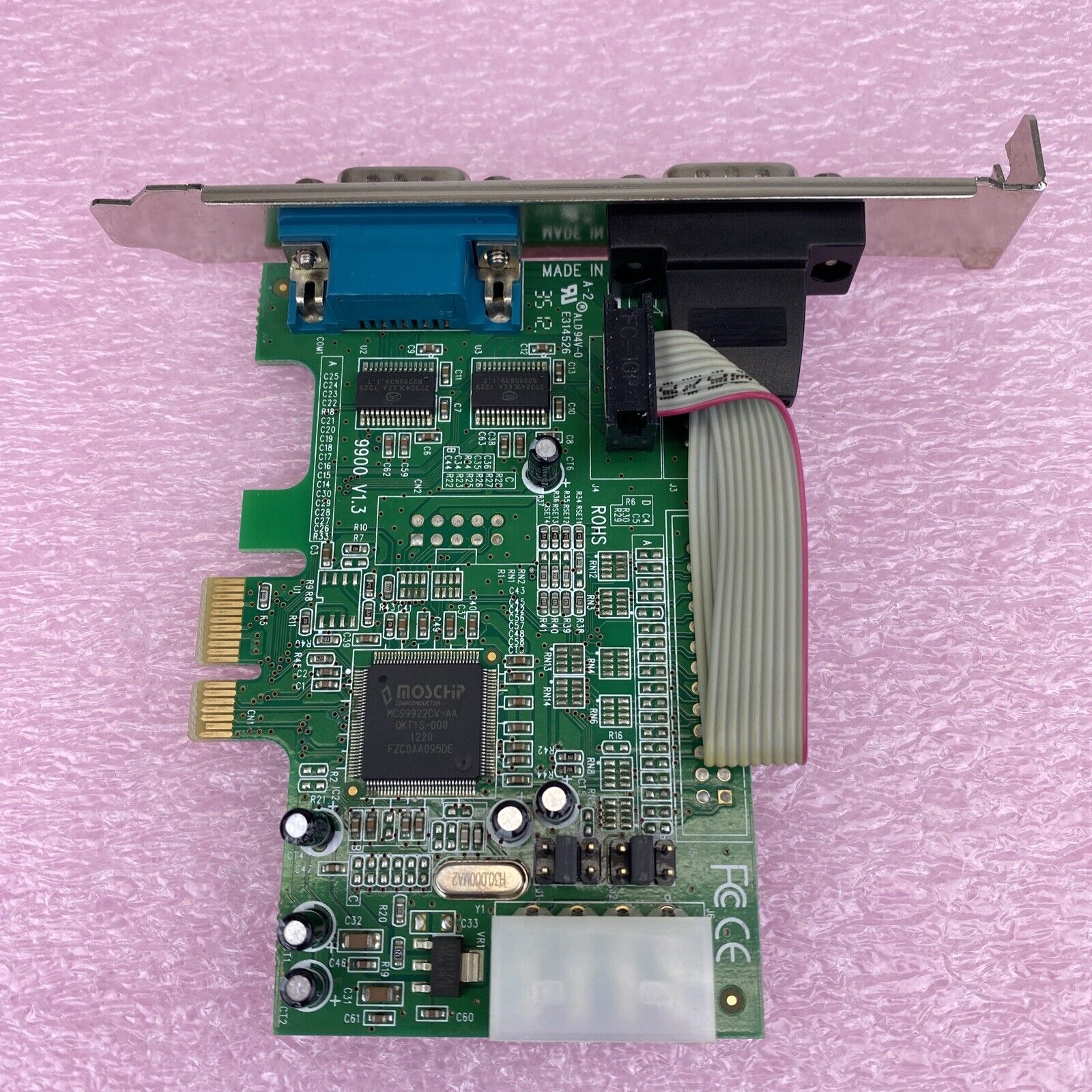 Startech PEX2S553 2port PCIe RS232 serial data card