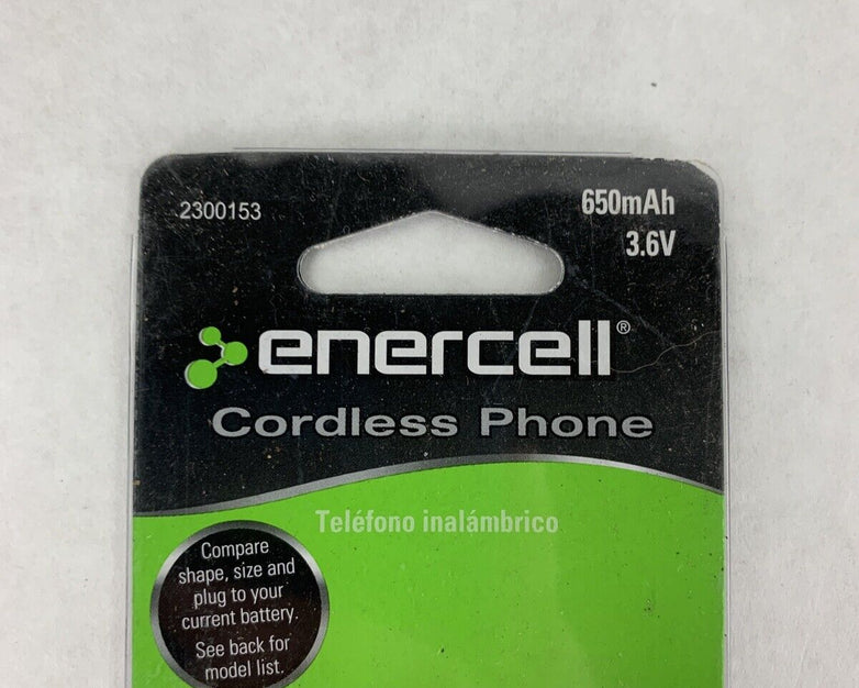 New Enercell Cordless Phone Battery 650mAh 3.6V 2300153
