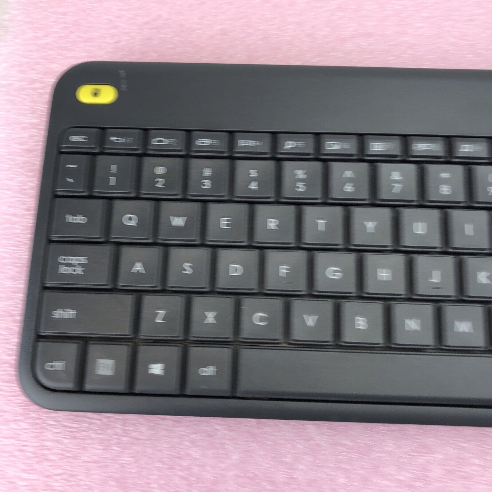 Logitech Wireless Touch Keyboard K400 Plus Black with Yellow Highlights