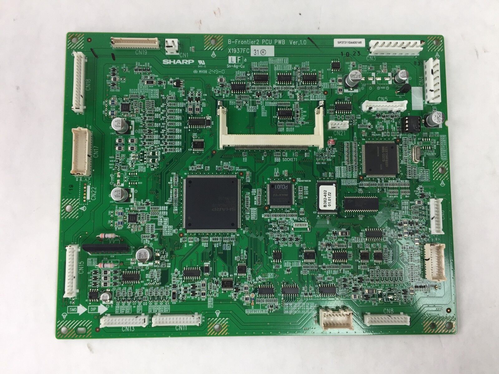 Sharp MX-C401 C400 DX-C401 C402SC Frontier PCU Board Asy with Firmware
