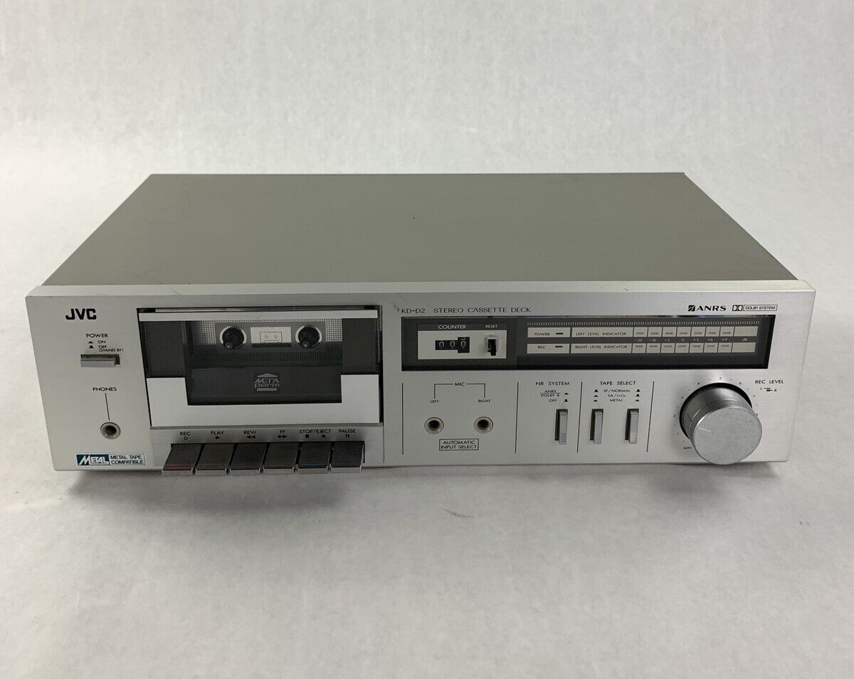 JVC KD-D2J Vintage Japanese Single Cassette Deck