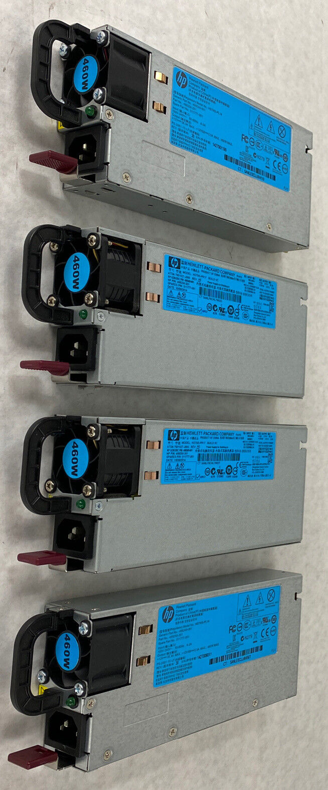 Lot( 4 ) HP 499249-001 Genuine HSTNS-PL14 460W Power Supply 511777-001