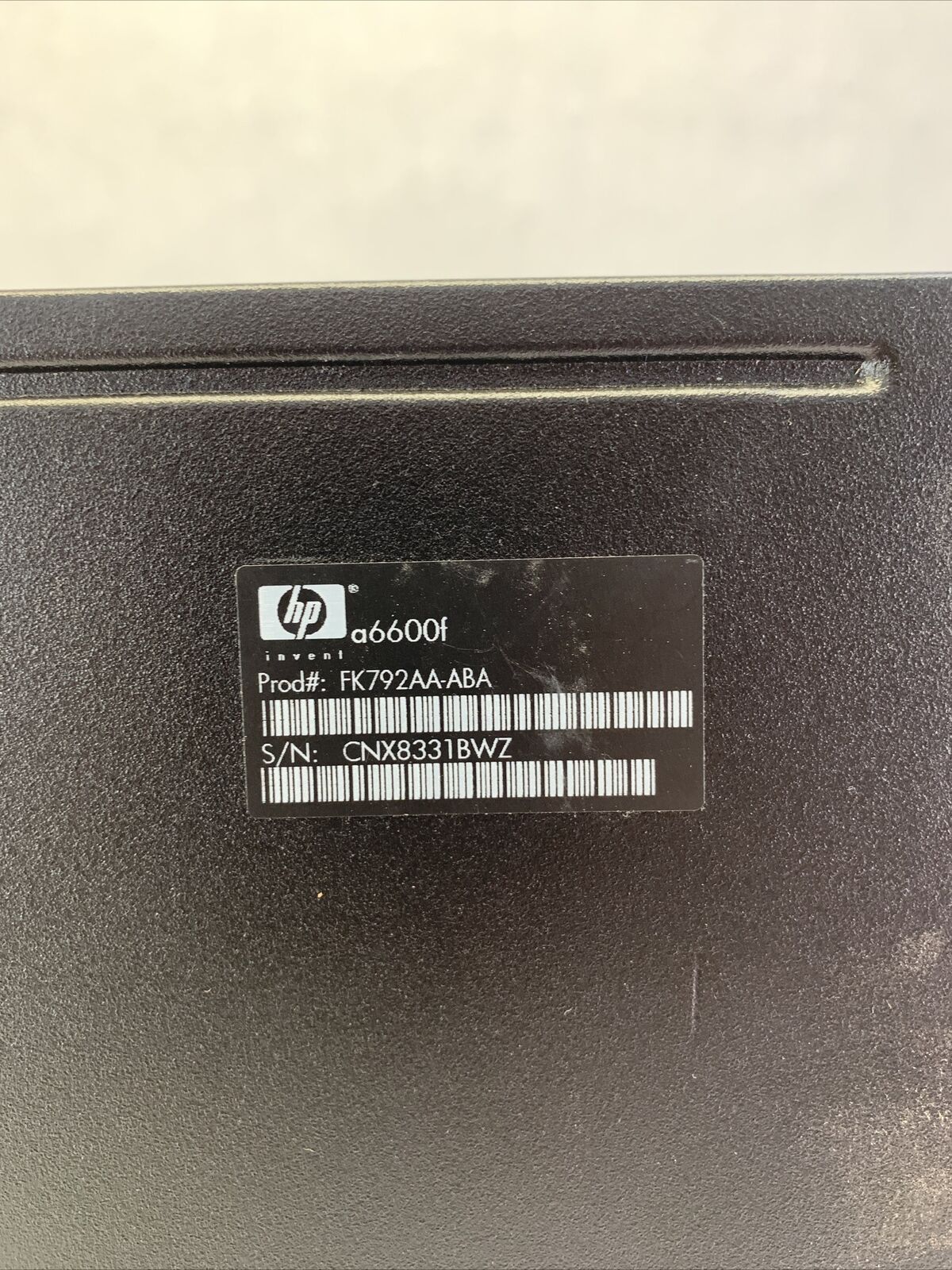 HP Pavilion a6600f MT Intel Pentium Dual E2200 2.2GHz 4GB RAM No HDD No OS