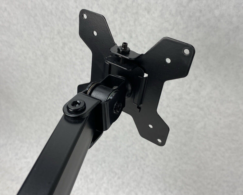 Wali MF002 Free Standing Fully Adjustable Dual LCD Monitor Desk Mount