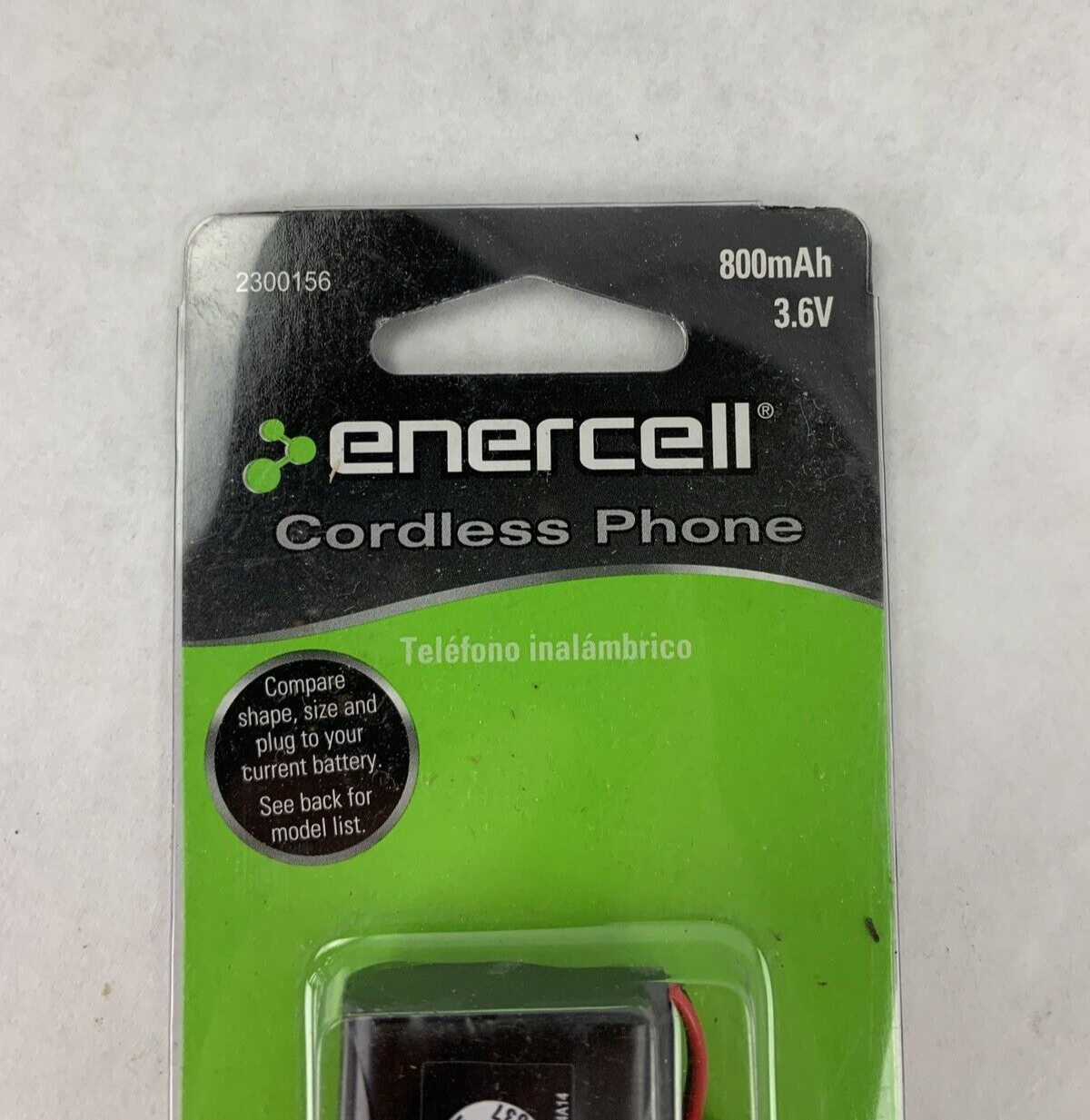 New Enercell 800mAh Cordless Phone Battery 3.6 Volt 2300156
