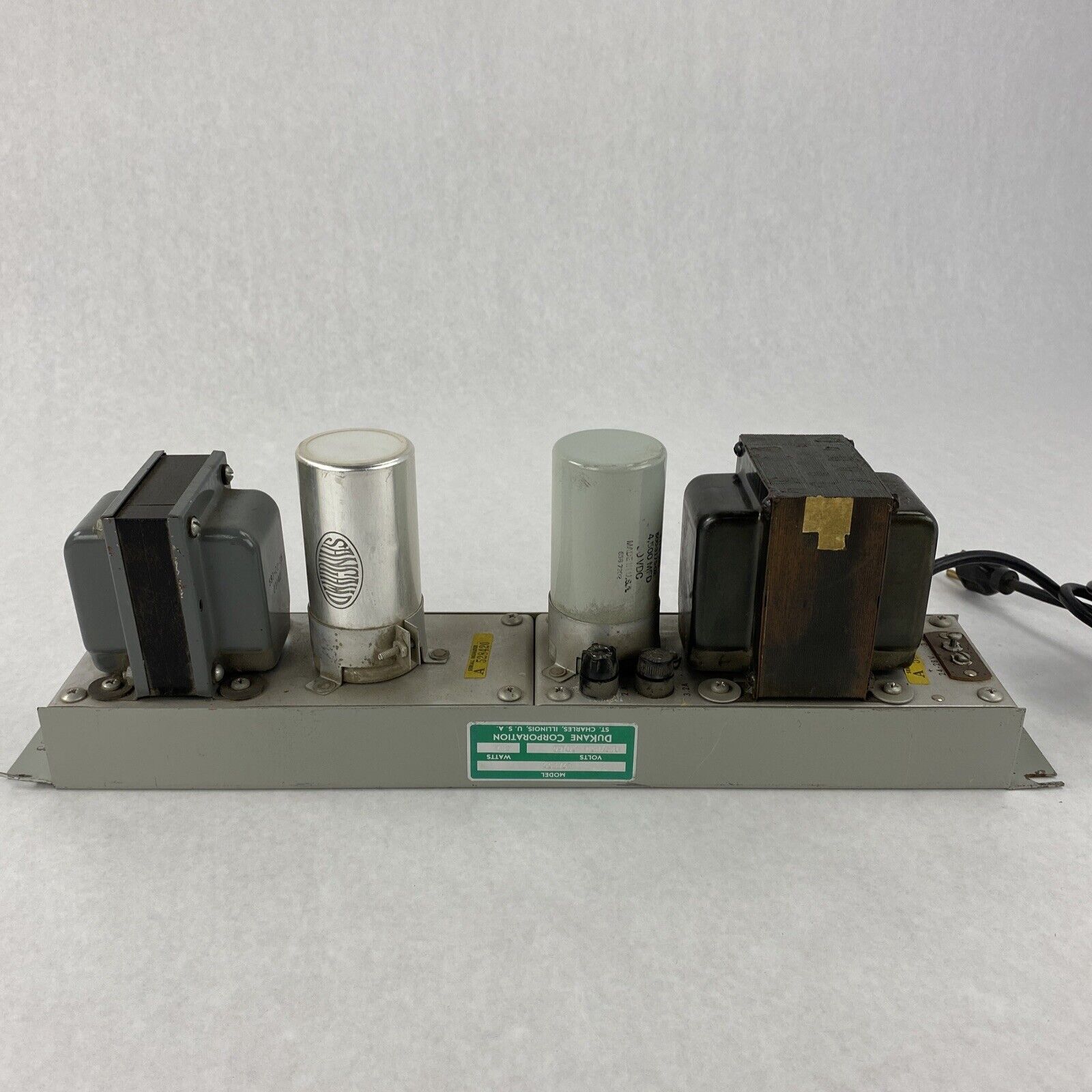 Dukane 17A255 Power Supply 110-971 D.C. Filter 125/250 Volts 127 Watts