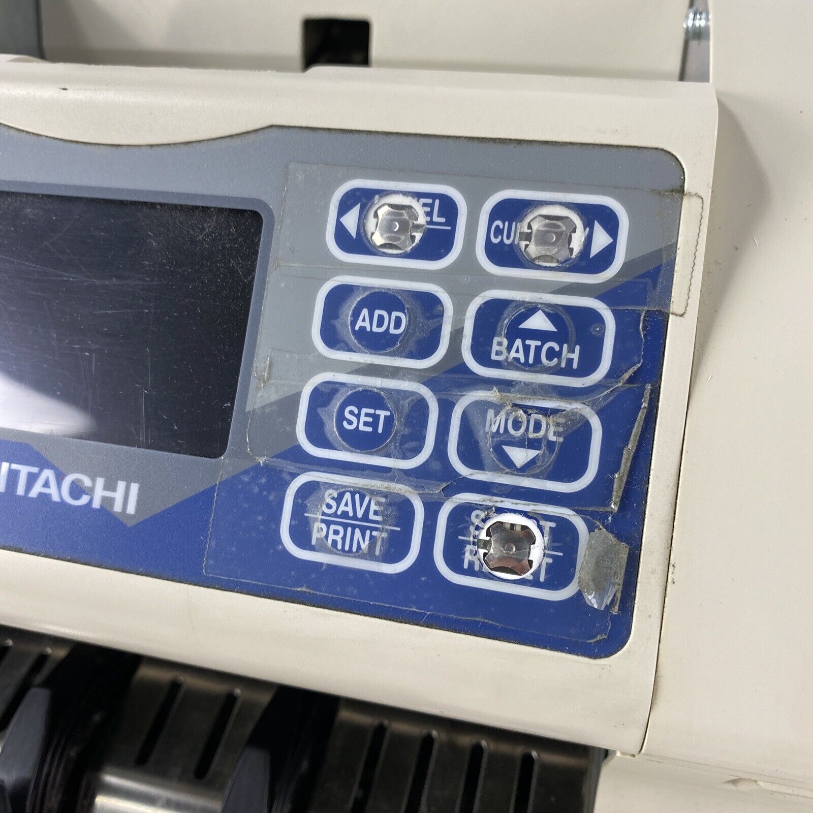 Hitachi iH-100 Currency Discriminator Counter with Counterfeit Detections