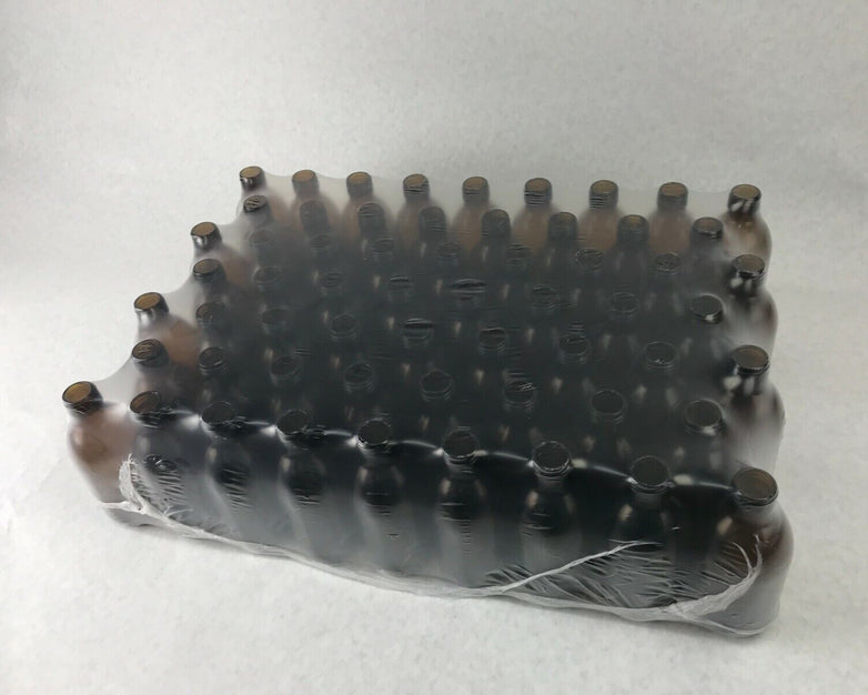 Lot of 60 250ml Brown Glass Bottles Chemistry Science Lab No Caps