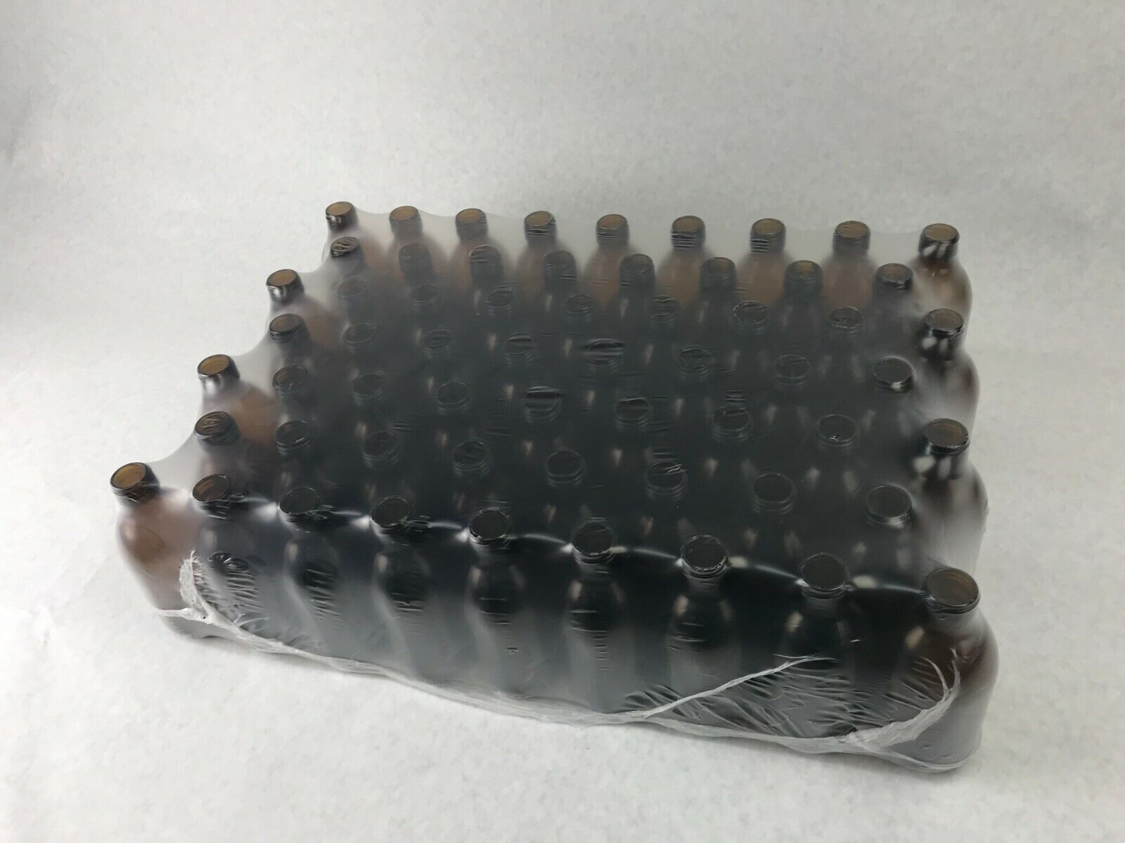 Lot of 60 250ml Brown Glass Bottles Chemistry Science Lab No Caps