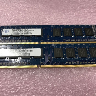 Nanya 8GB Kit 2x4GB 1Rx8 PC3-12800U-11-12-A1 Ram NT4GC64B88B1NF-D1