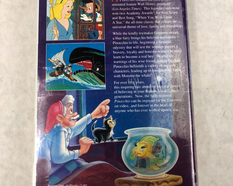 Walt Disney Pinocchio VHS Masterpiece #239 Sealed New