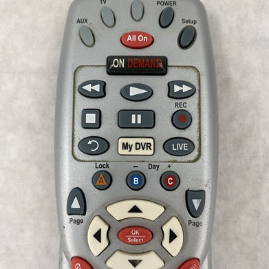 Comcast RC1475505/02MB Xfinity Custom DVR 3 Device Remote Control Model Silver