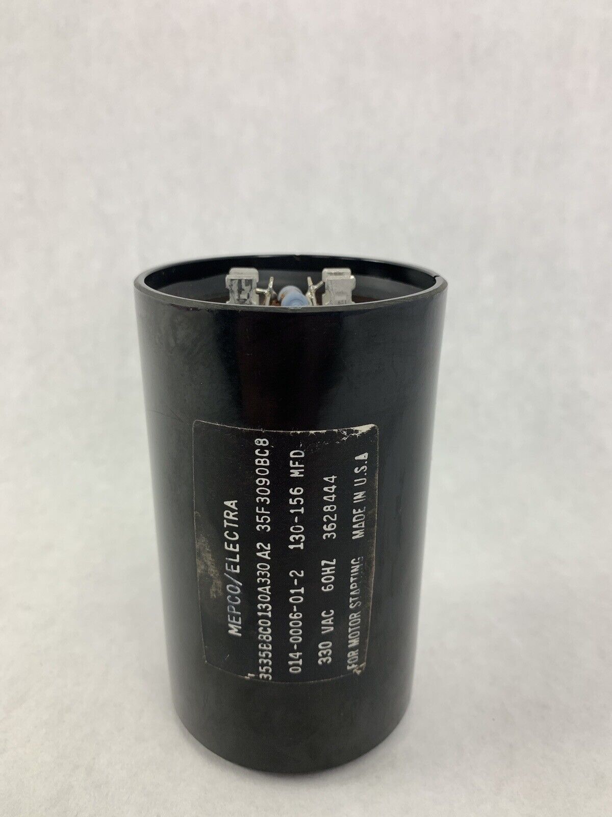 Mepco Electra Capacitor  35F3090BC8 130-156MFD 330VAC 014-0006-01-2