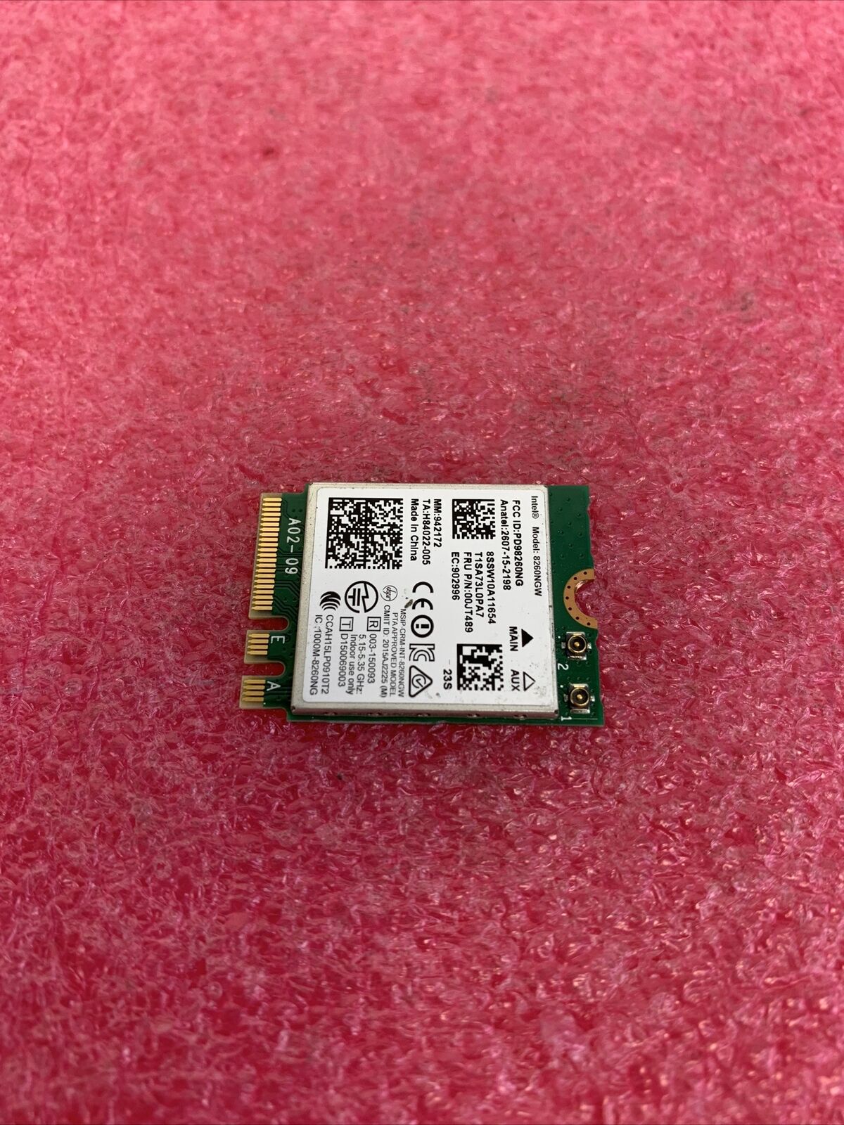 Intel 8260NGW Dual Band Wireless-AC Bluetooth WiFi M.2 Card