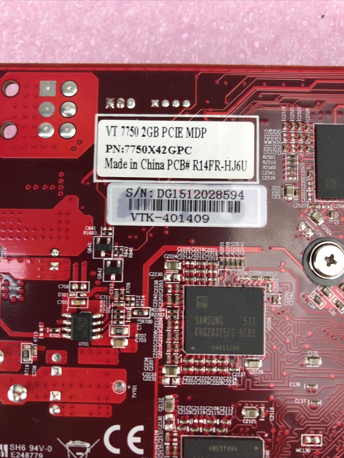 VisionTek VT-7550 2GB PCIE MDP Graphics Card
