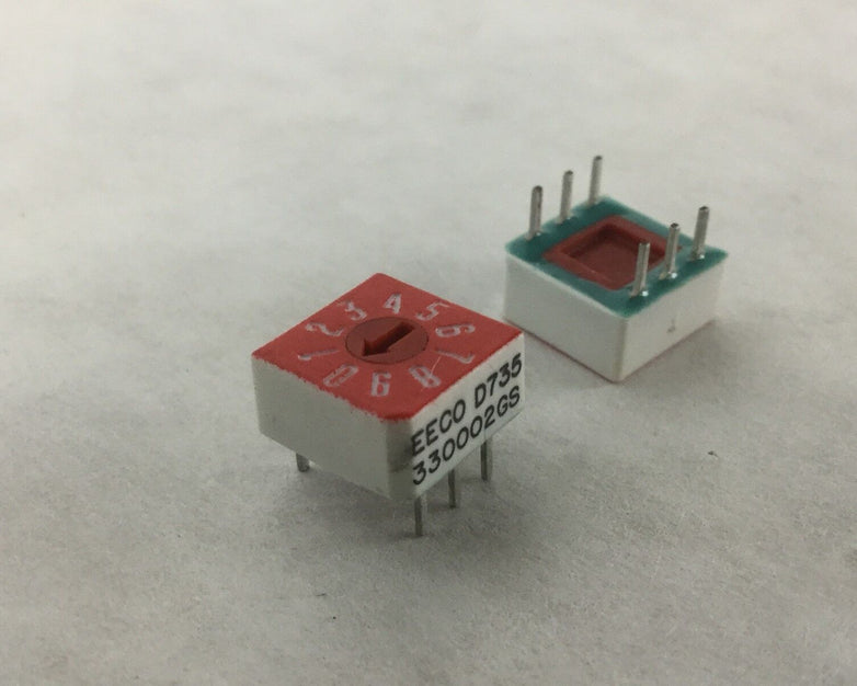 EECO D735, 330002GS, Lot of 8, Switch DIP, New,