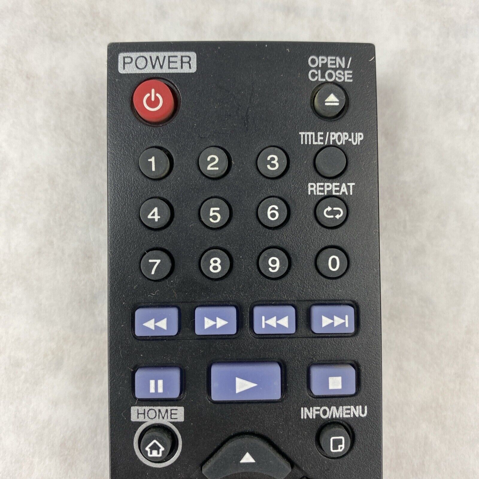 LG AKB73896401 Blu Ray Disc DVD Player Remote Control BP135 BP300 BP335W