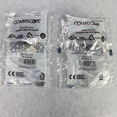 Lot( 2 ) Commscope 108232745 CAT5E Jack MPS100E-270 Gray USA Made
