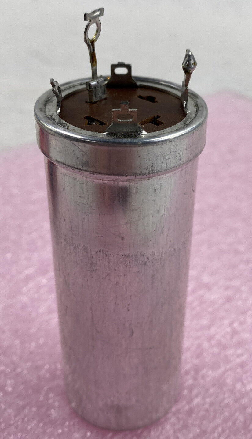 vintage Sprague PCL1440 375uF 165VDC electrolytic capacitor Can Neg. 913