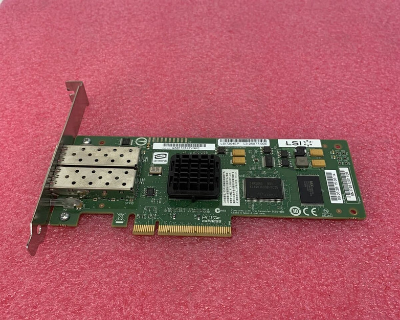 LSI 7204EP-LC 4GB Dual-Port PCIe Fiber Channel