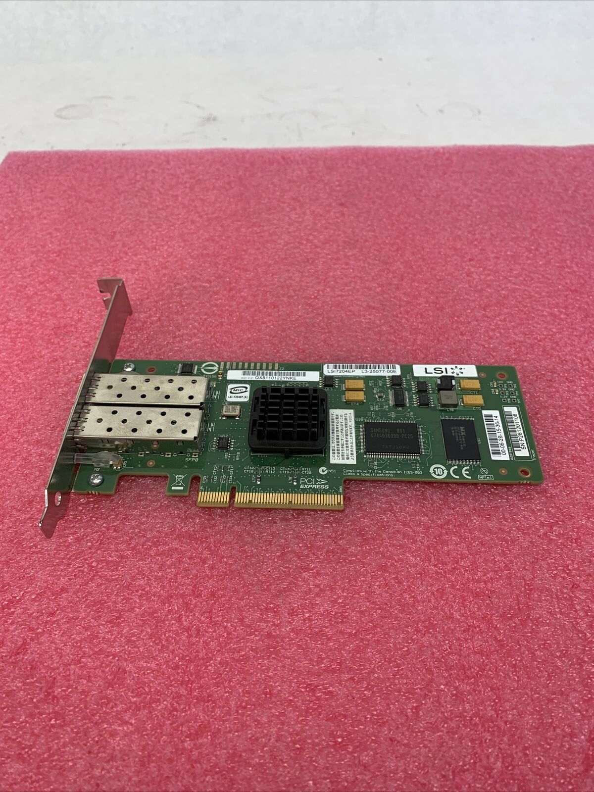 LSI 7204EP-LC 4GB Dual-Port PCIe Fiber Channel