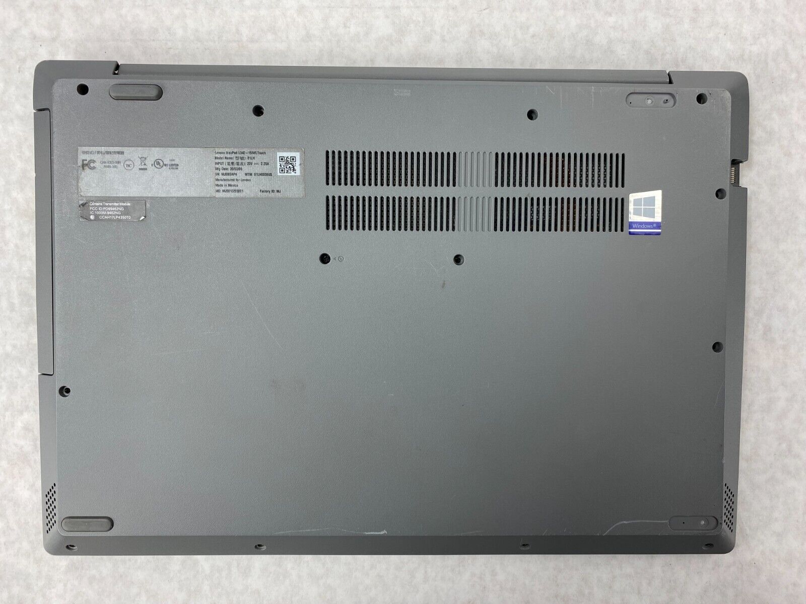 Lenovo IdeaPad L340-15IWL Touch i3-8145U 8GB RAM No HDD No OS Bad Hinge