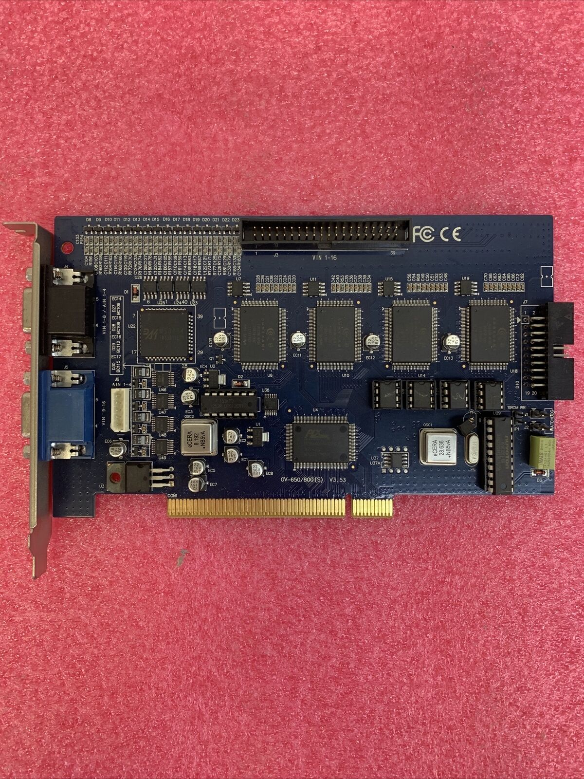 GEOVISION GV-650/800 (S) V3.53 VIDEO SURVEILLANCE CAPTURE CARD PCI 8 Port DVR	CB