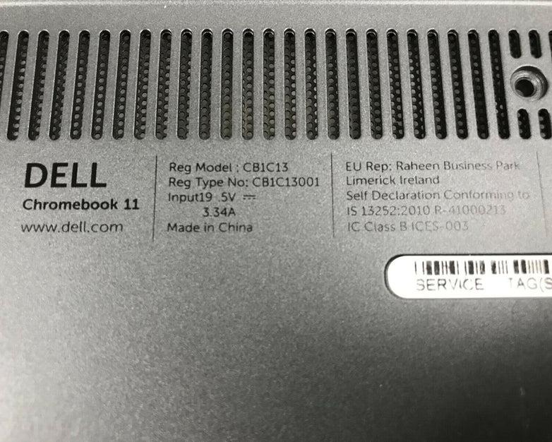 Lot of 10 - Dell Chromebook 11Model CB1C13 Laptop Bottom Base Cover