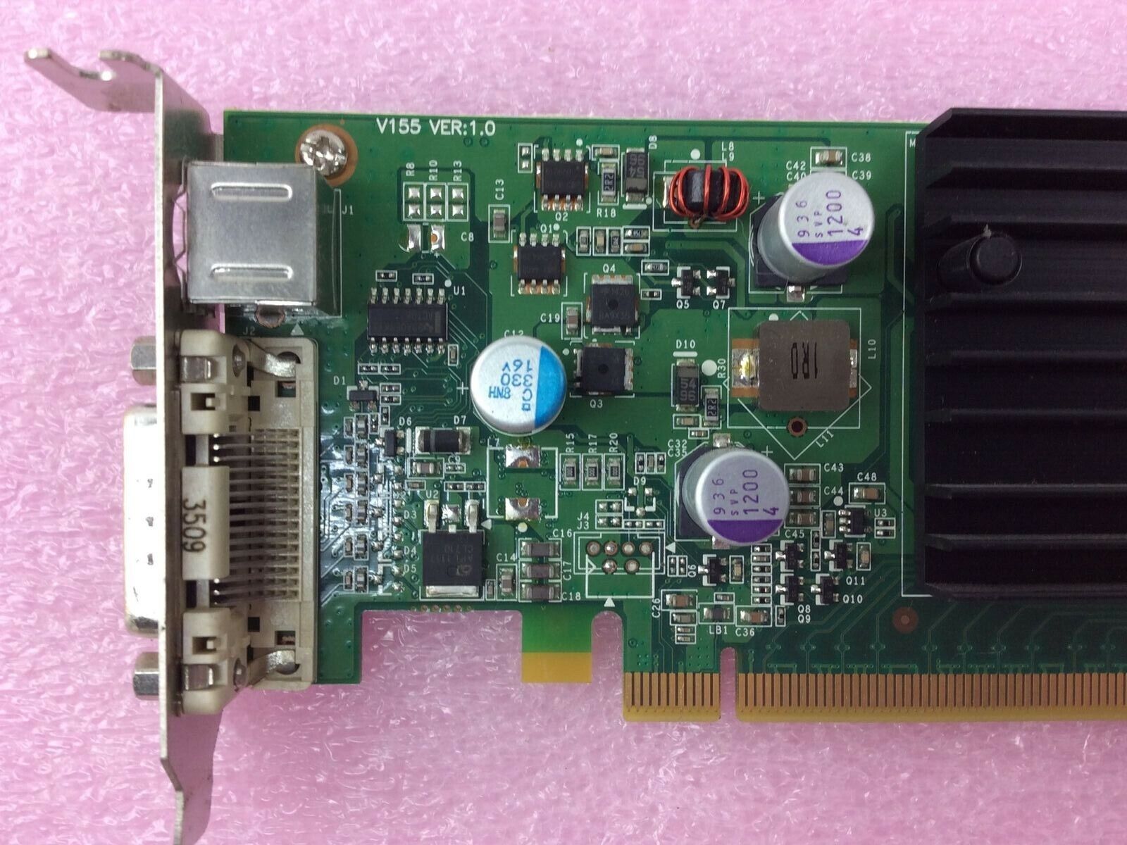 Lot of ( 2 ) NVIDIA GeForce 9300 GE P805 PCI-e DMS-59 256MB Video Card GPU