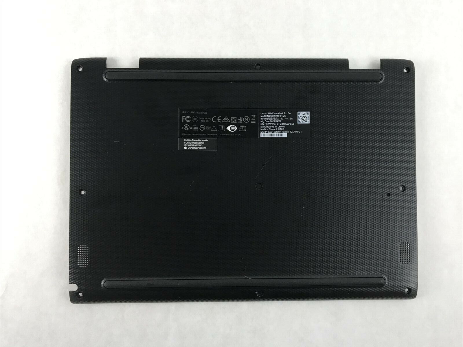 Lenovo 500e Chromebook 2nd Gen Bottom Cover PF9XB1421007