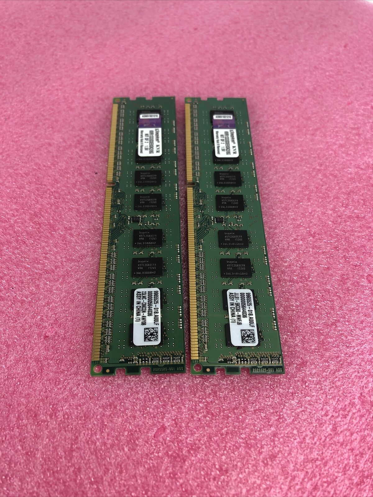 Kingston 8GB DDR3 1333MHz PC3-10600 240-Pin DIMM non-ECC kit of 2