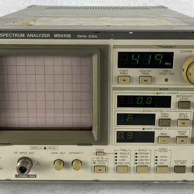 Anritsu MS610B Option 01 Spectrum Analyzer 10kHz- 2GHz UNTESTED
