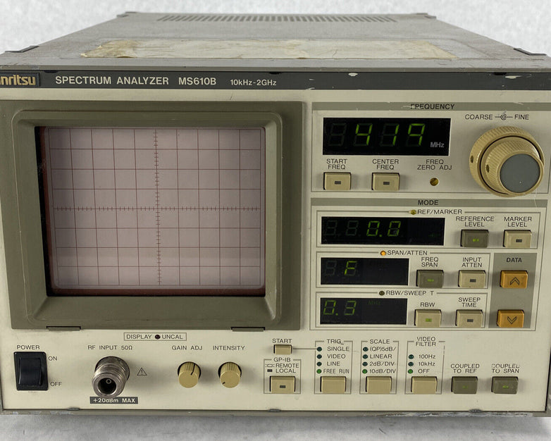 Anritsu MS610B Option 01 Spectrum Analyzer 10kHz- 2GHz UNTESTED